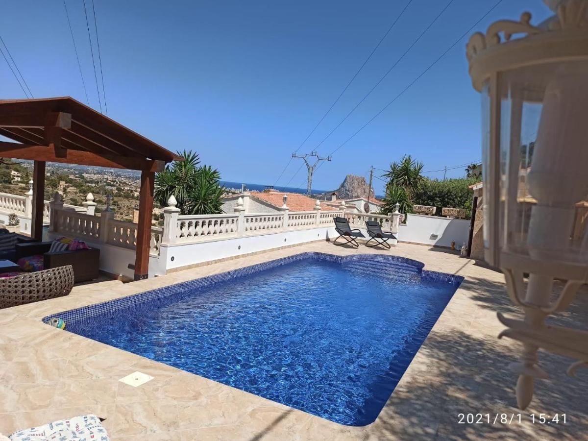 Villa Med Panoramautsikt Med Privat Pool I Calpe, Costa Blanca, Spanien Εξωτερικό φωτογραφία